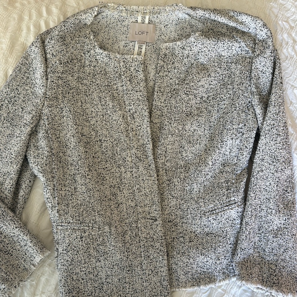 The Loft tweed blazer